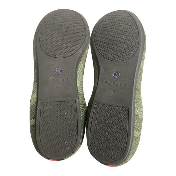 Rothy's Round Toe Knit Ballet Flats Slip On size 8 CAMOUFLAGE - Picture 9 of 14